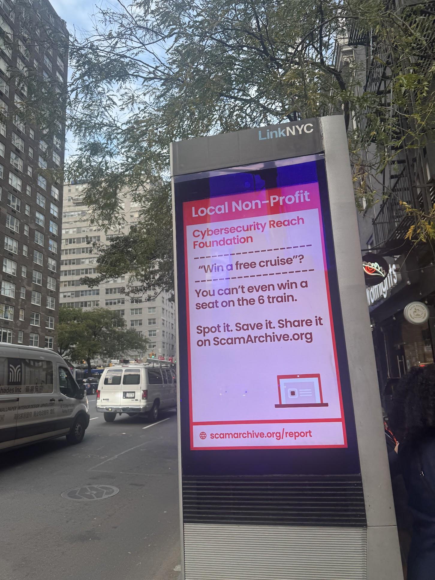 Our New LinkNYC Campaign - ScamArchive