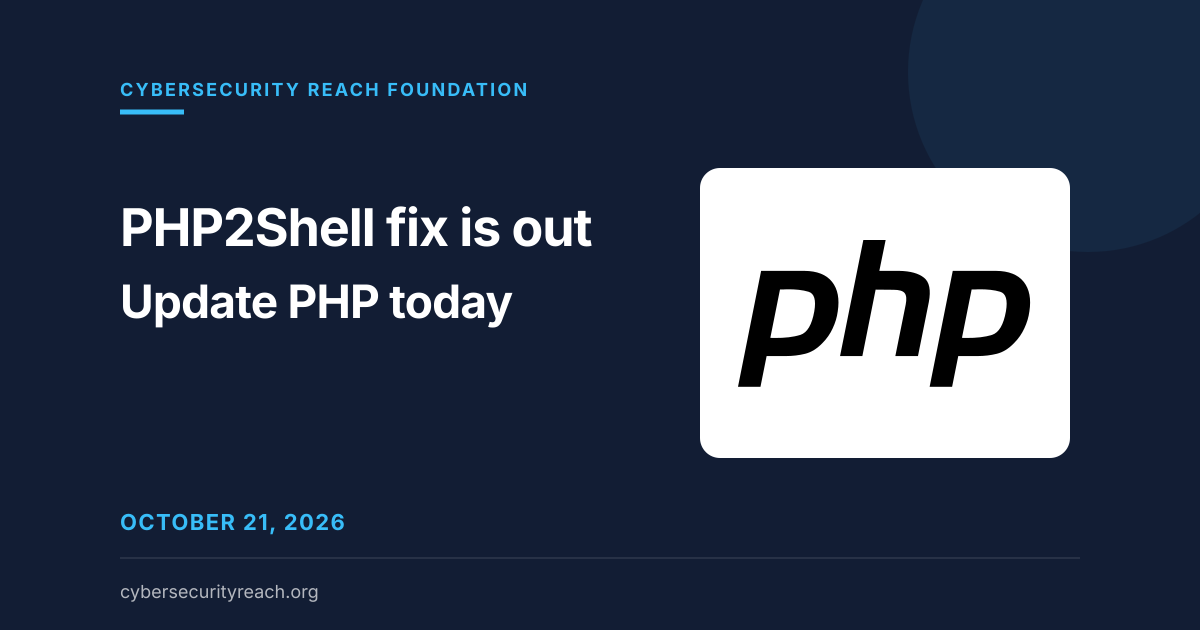 PHP2Shell fix is out: what to do now if your site runs WordPress or other PHP software