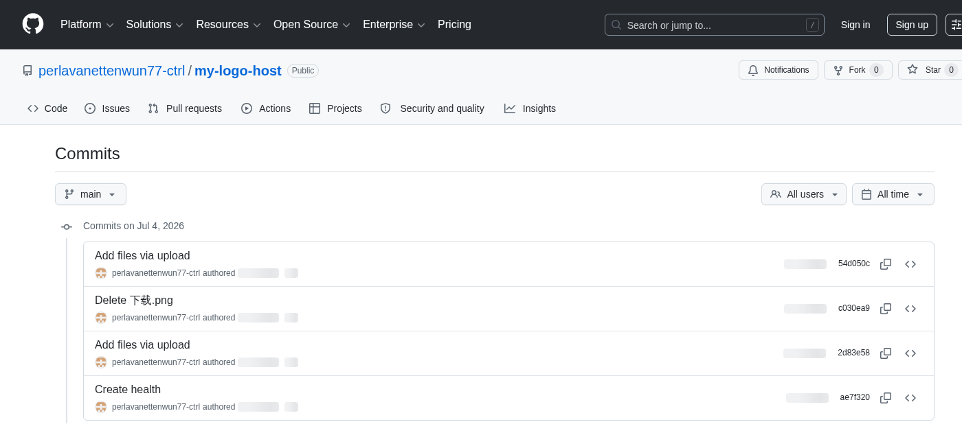 Figure 3. GitHub commit history showing the filename "下载.png".